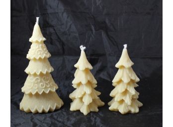 3 Christmas Tree Candles (never Burned)