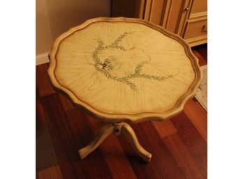 Hand Painted  Wooden Accent Table