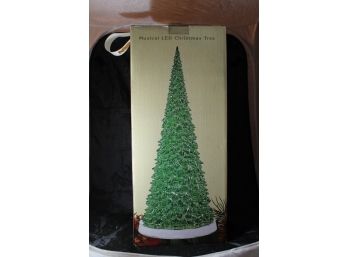 Cracker Barrel Musical LED Christmas Tree, Brand New In Box