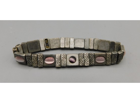 Stylish Costume Jewelry Bracelet With Purple Stones