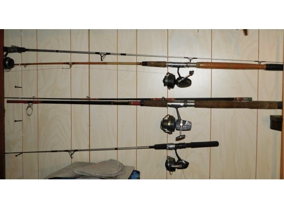 Assorted Lot Of Fishing Poles