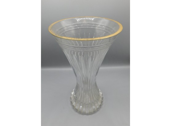Marquis By Waterford Gold Trim Vase