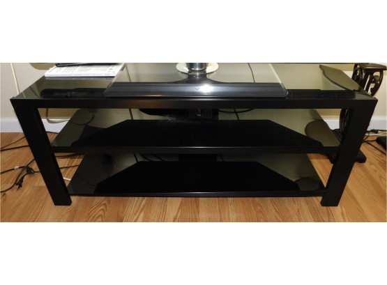 TV Stand With 2 Glass Shelves