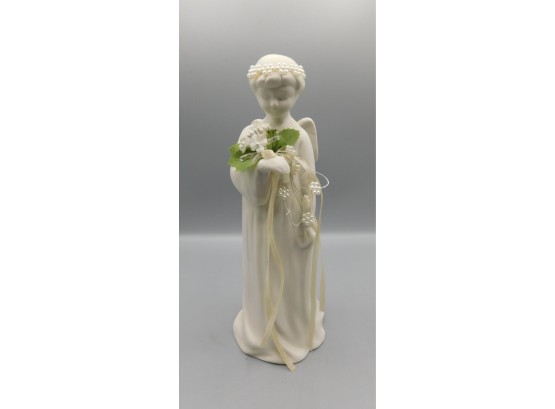 Lovely Battery Operated Lighted Ceramic Angel Figurine