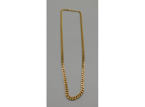 Lovely Gold-tone Costume Jewelry Miami Cuban Style Necklace