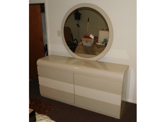 Formica 6 Drawer Dresser With Mirror