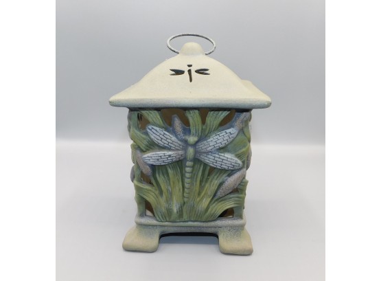 Creative Enterprises Dragonfly Design Ceramic Tea-light Lantern