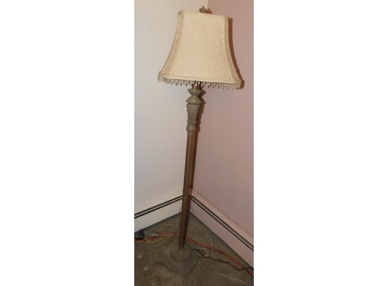 Lovely Metal Floor Lamp With Chandelier Style Shade