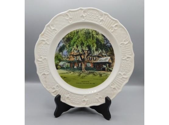 Vintage Hand Colored Sagamore Hill Decorative Plate