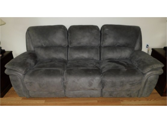 Haining Gelin Furniture Co. MicroSuede Recliner Sofa