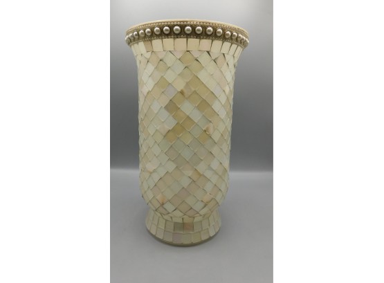 Decorative Glass Tile-style Vase