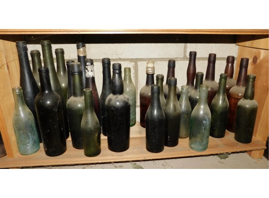 Assorted Lot Of Antique Bottles