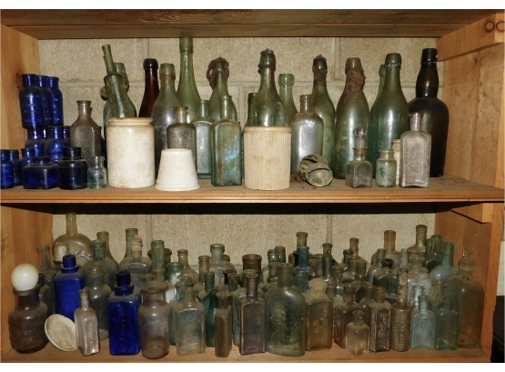 Assorted Lot Of Antique Bottles