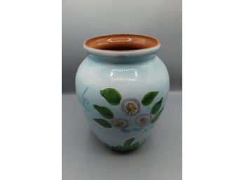 Lovely Ceramic Glazed Floral Pattern Vase