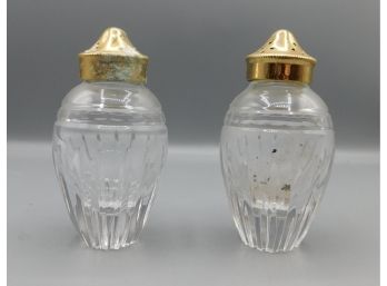 Pair Of Waterford Salt And Pepper Shakers
