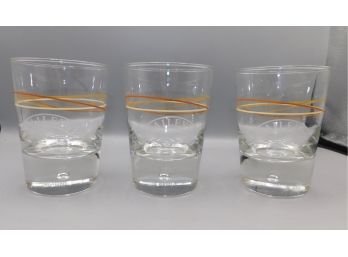 Set Of Weighted Bottom Baileys Drinking Glasses