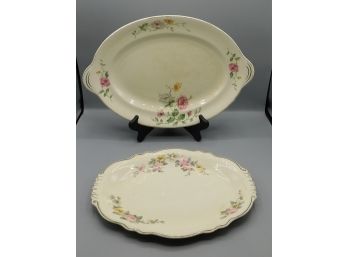 Vintage Homer Laughlin Virginia Rose #C49N8 Serving Plates