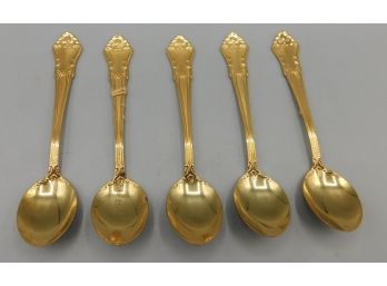 Gold Plated Sugar Spoon Set