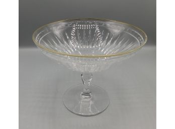Marquis By Waterford Gold Trim Compote