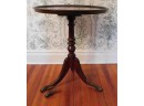 Round 3 Legged Claw Foot Wooden Side Table
