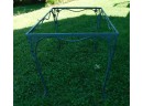 Vintage Green Wrought Iron Patio Table 'Frame Only'