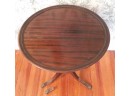 Round 3 Legged Claw Foot Wooden Side Table