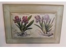 Canvas Floral Artwork With Wooden Back