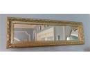 Small Rectangular Mirror With Gold Tone Frame
