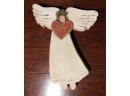 Santa Clause And Angel Wooden Holiday Decorations