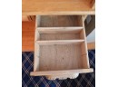 Vintage Wooden Roll Top Desk With Chair