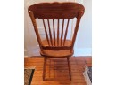 Vintage Spindle Backed Chair With Removable Seat Cushion