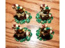 Festive Holiday Bombay Place-card Holders - Set Of 4