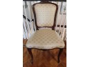 Elegant Marigold Style Side Chairs With Decorative Upholstered Cushion Seats And Backs - Pair Of 2