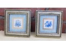 Pretty Petal Collectables - Small Decorative Framed Artworks - 'violet' And 'Pansey I'