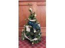 Small Pre-decorated Faux Christmas Tree With Stand
