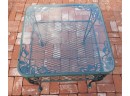 Vintage Wrought Iron Patio Table With Glass Top