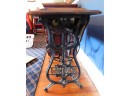 Antique Singer Treadle Domestic Sewing Machine With Wooden Cabinet 1 Storage Drawer