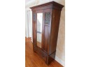 Classy Antique Wooden Armoire With Mirrored Door