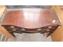 Antique Mahogany Vanity With Collapsing Mirror