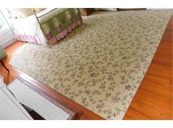 Yellow And Pink Floral Area Rug 143'L X 143'D
