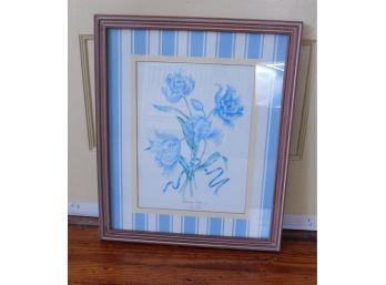 Lilaceae Tulipa X - Artwork With Wooden Frame