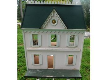 Large Vintage Wooden Doll House With Additional Pieces