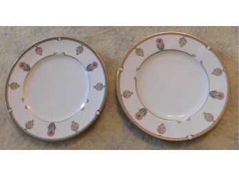 Noritake Gilded Blossoms Salad Plates - Pair Of 2