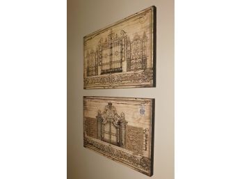 Palace Gates Canvas Prints - Pair Of 2