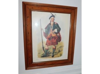 Cameron - Scottish Clans Traditional Artwork Print In Wooden Frame