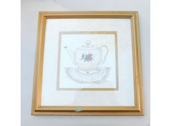 Martha Hinsen - White Teapot Artwork Print