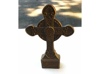 Decorative Brass Tabletop Cross
