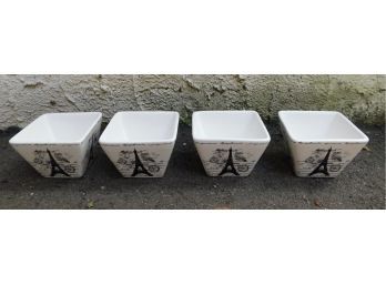 Ciroa Simple Serve Porcelain - Set Of 4 Paris Bowls