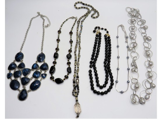 Assorted Beautiful Costume Jewelry Necklaces - Set Of 6
