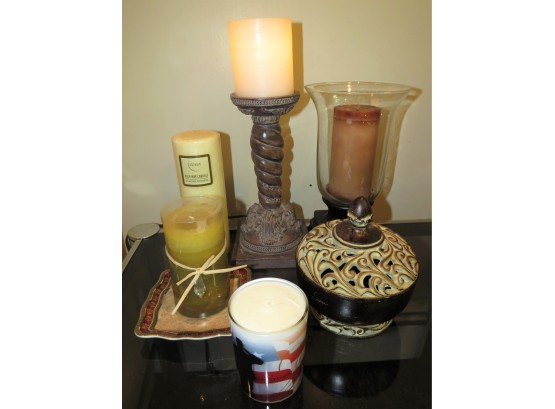 Assorted Decorative Candles - Set Of 6